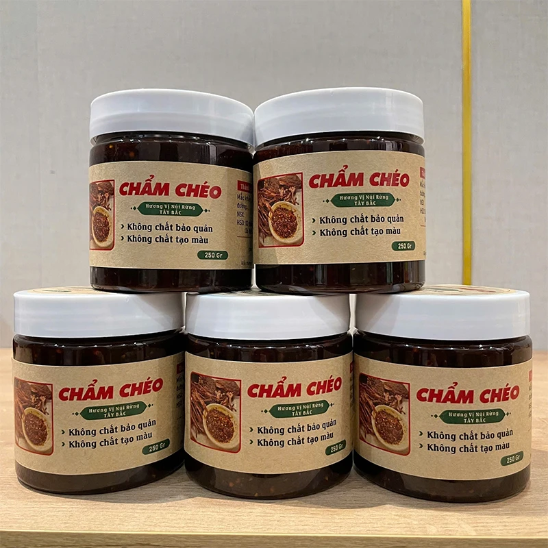 Hũ Nước Sốt Chẩm Chéo Ướt Chính Hãng NGÔ GIA 250G 3 Sốt chẩm chéo